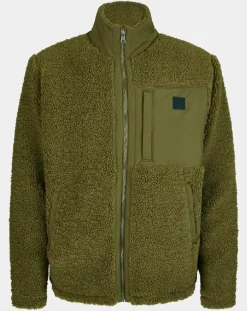 Homme Gant Veste Polaire zippée kaki