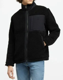 Homme Gant Veste Polaire zippée noire