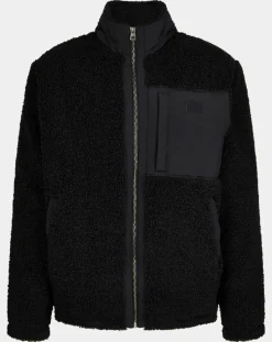 Homme Gant Veste Polaire zippée noire