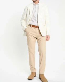 Homme Hackett London Veste rayée blanche