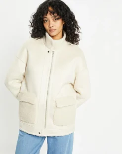 Femme Lou Andrea Veste réversible en Fausse Fourrure 301 Mont riso late