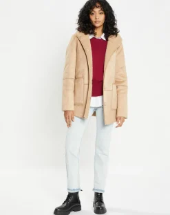 Femme Lou Andrea Veste réversible en Fausse Fourrure 358 Mont light camel