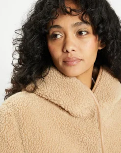 Femme Lou Andrea Veste réversible en Fausse Fourrure 358 Mont light camel