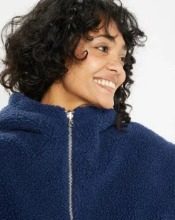 Femme Lou Andrea Veste réversible en Fausse Fourrure 315 Mont indigo