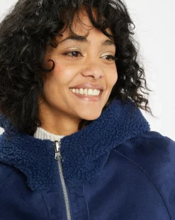 Femme Lou Andrea Veste réversible en Fausse Fourrure 315 Mont indigo