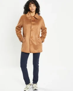 Lou Andrea Veste réversible en Fausse Fourrure 309 Mont cannela white