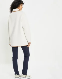 Lou Andrea Veste réversible en Fausse Fourrure 309 Mont cannela white