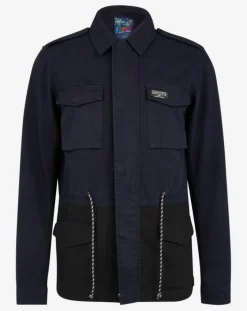 Homme Scotch & Soda Veste Saharienne bicolore bleu/noir