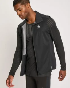 Odlo Veste sans manches de running Zeroweight Warm noire