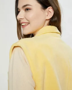 Femme Nina ricci Veste sans manches en éponge Terry Cloth jaune