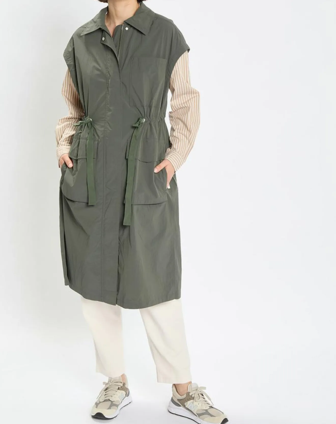 Femme Marc O'Polo Veste sans manches Maxi Explore kaki