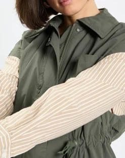 Femme Marc O'Polo Veste sans manches Maxi Explore kaki