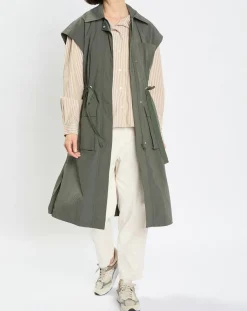 Femme Marc O'Polo Veste sans manches Maxi Explore kaki