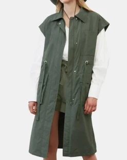 Femme Marc O'Polo Veste sans manches Maxi Explore kaki