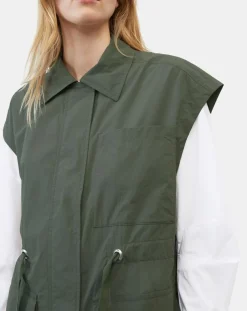 Femme Marc O'Polo Veste sans manches Maxi Explore kaki