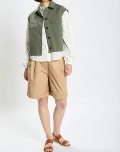 Marc O'Polo Veste sans manches Mini Explore kaki