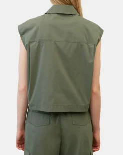 Marc O'Polo Veste sans manches Mini Explore kaki