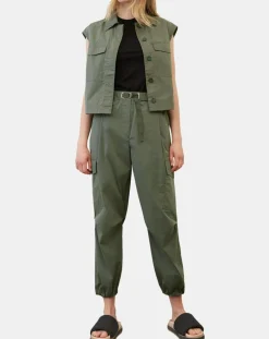 Marc O'Polo Veste sans manches Mini Explore kaki