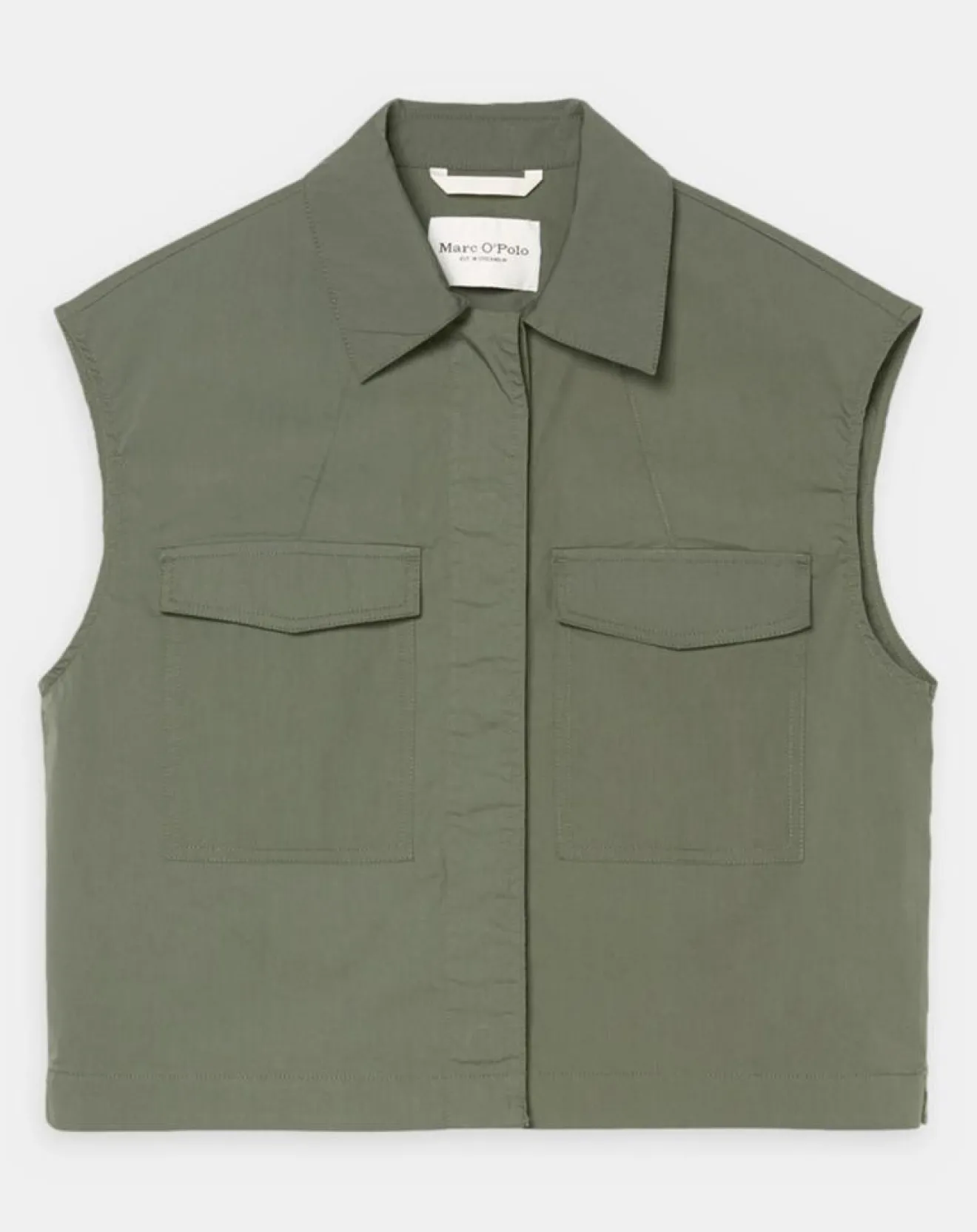 Marc O'Polo Veste sans manches Mini Explore kaki