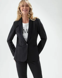 Femme Indies Veste Santa noir pois mordore