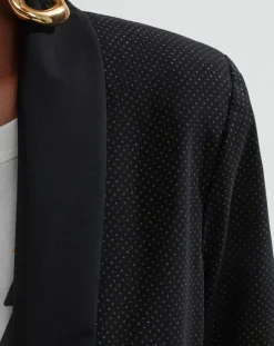 Femme Indies Veste Santa noir pois mordore