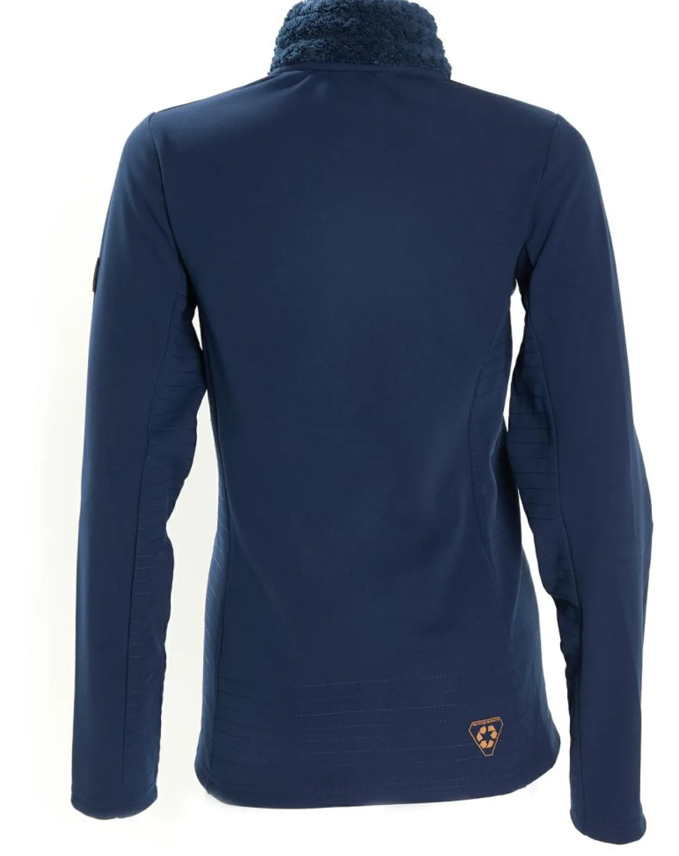 Femme Degré 7 Veste seconde couche Stretch Lechaud fausse fourrure bleue