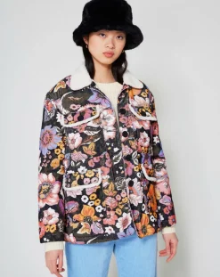 Femme Manoush Veste Sherpa Carnaby noir/multicolore