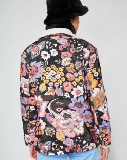 Femme Manoush Veste Sherpa Carnaby noir/multicolore