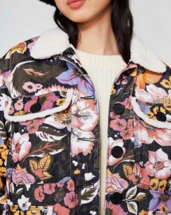 Femme Manoush Veste Sherpa Carnaby noir/multicolore