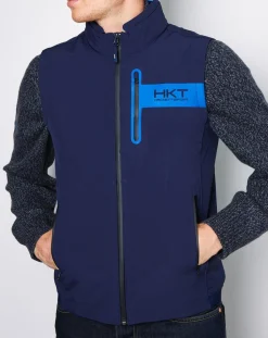 Online Hackett London Veste Soft HKT Sport Performance bleu marine