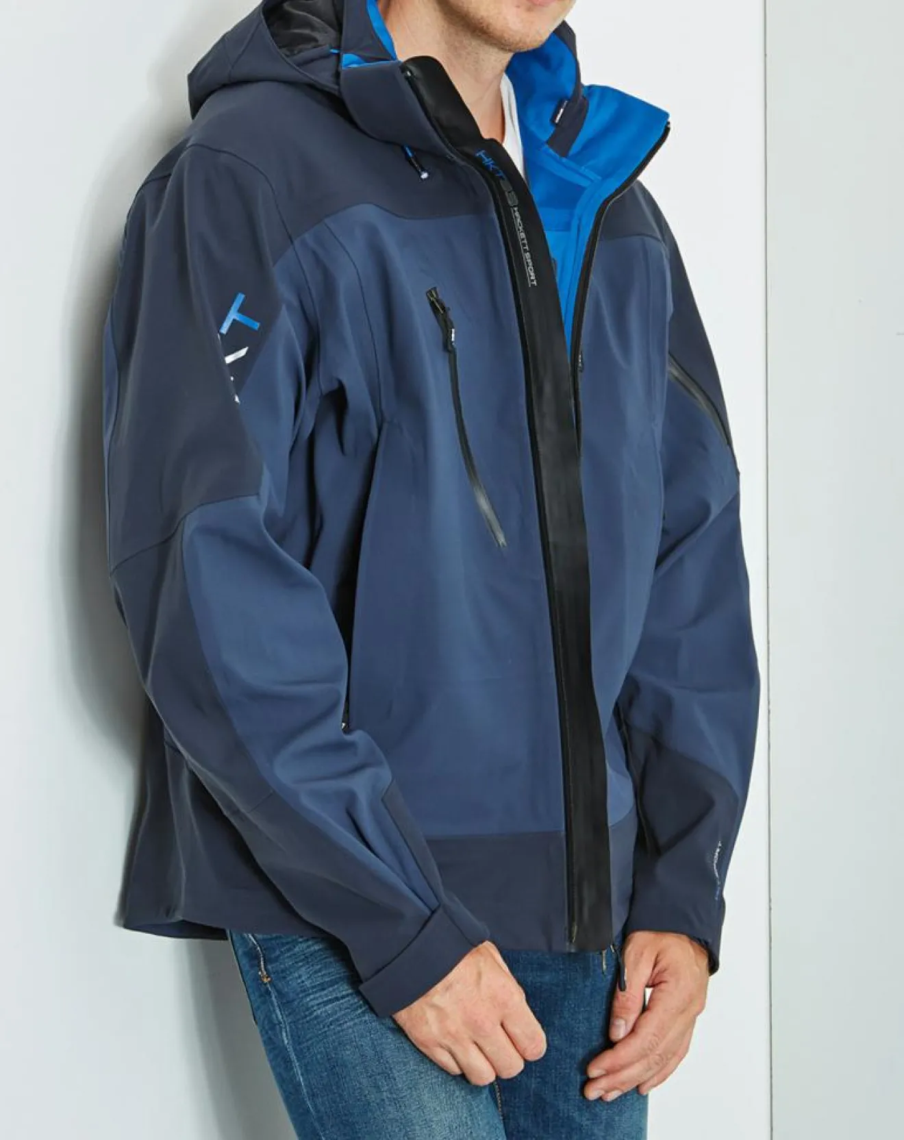 Online Hackett London Veste Sport Rain HKT Sport Performance bleu marine