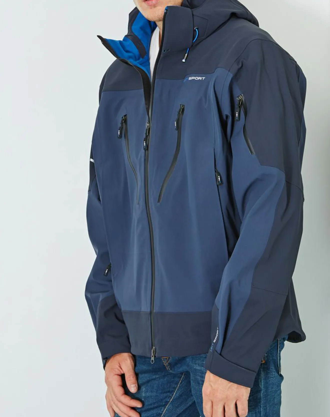 Online Hackett London Veste Sport Rain HKT Sport Performance bleu marine