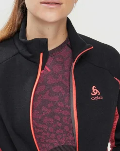 Femme Odlo Veste technique Sport Tech noir/rose