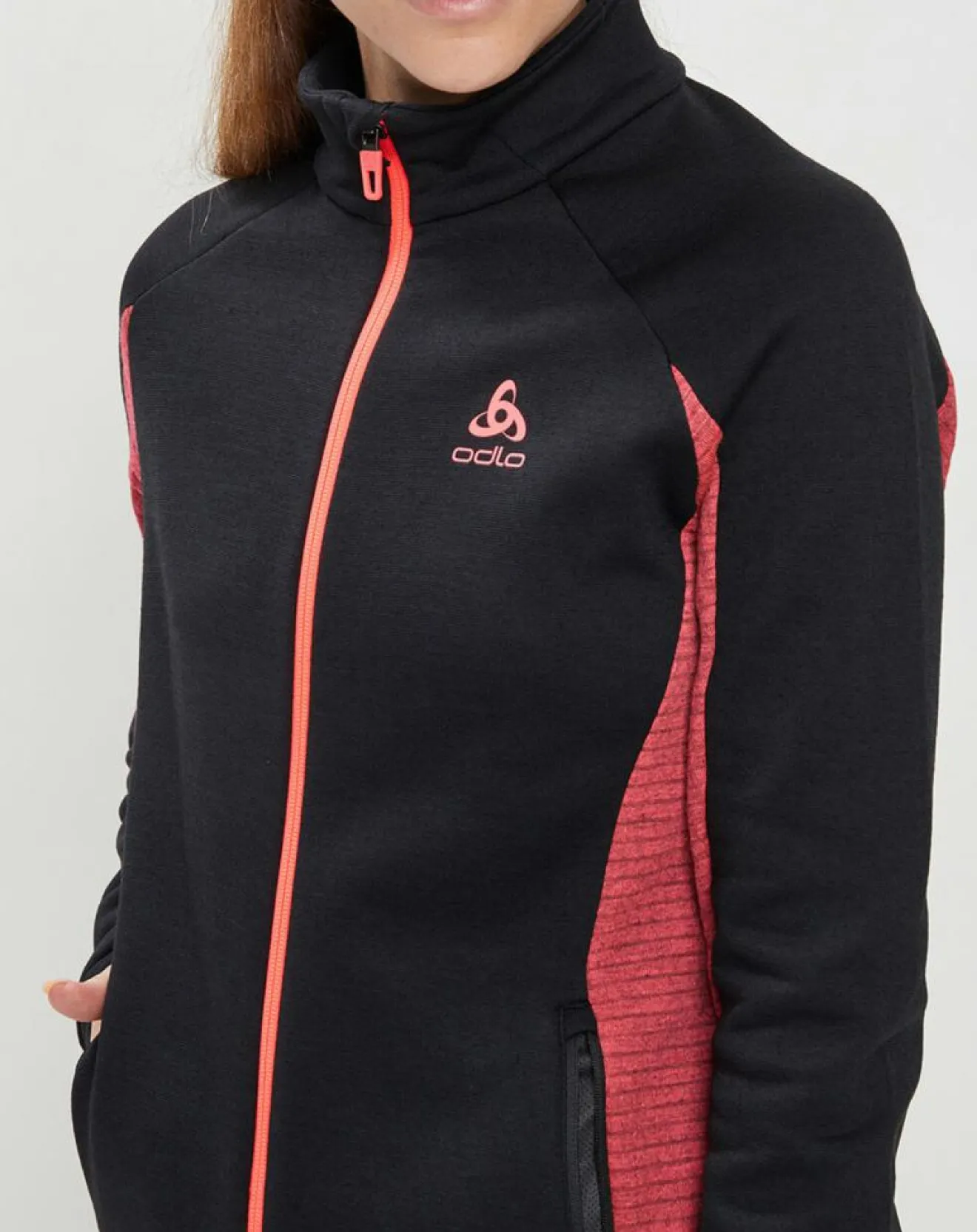 Femme Odlo Veste technique Sport Tech noir/rose
