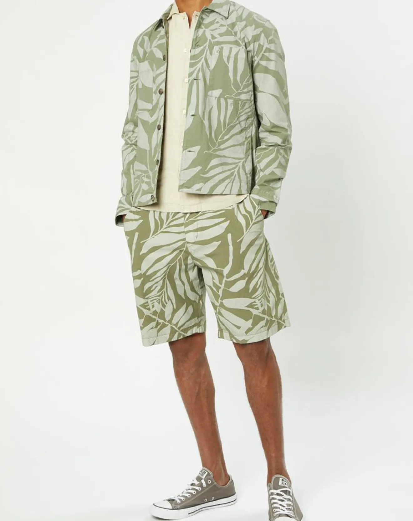 Sale Marc O'Polo Veste Trucker Coton Bio kaki clair