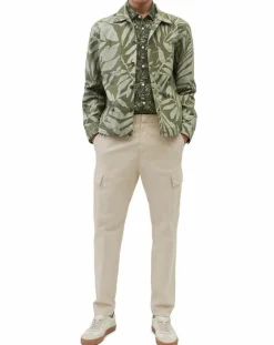 Sale Marc O'Polo Veste Trucker Coton Bio kaki clair