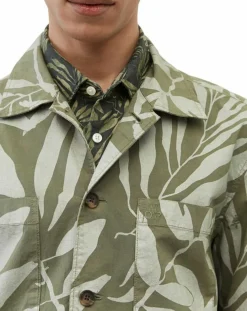 Sale Marc O'Polo Veste Trucker Coton Bio kaki clair