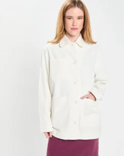 Femme Galeries Lafayette Veste Twill Coton Loom écrue