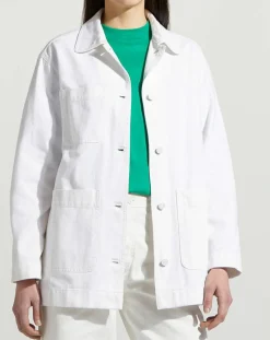 Femme Galeries Lafayette Veste Twill Coton Loom écrue