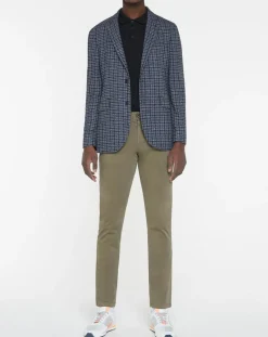 Homme Hackett London Veste Vichy tricolore bleu/gris