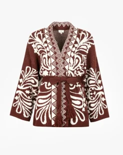 Femme An'ge Veste Vishnou chocolat