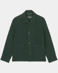 Best Marc O'Polo Veste worker en Laine mélangée Manteco verte