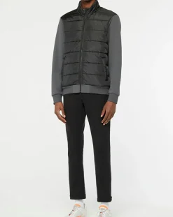New Hackett London Veste zippée Bimatière noir/gris