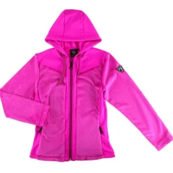 Outlet Degré 7 Veste zippée bi-matières Snorkies rose ultra